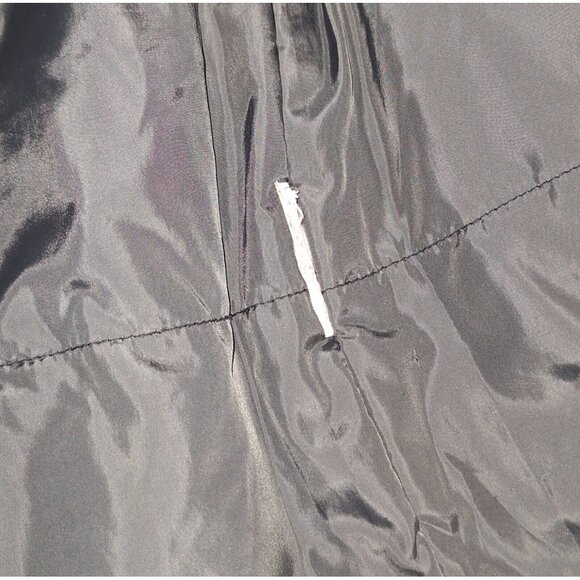 Abercrombie Mens Hooded Lined Cloth Jacket Size Small Black Hook & Latch Sleeves - Picture 4 of 15